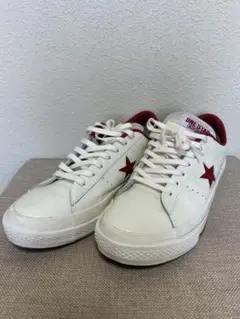 コンバース　ONE STAR ホワイト/レッド スニーカー
