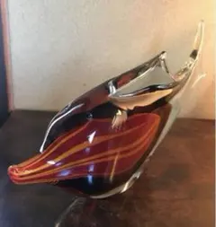 Multi Glass マルティグラス 日本製 ガラス工芸 炎の芸術 鳥置物