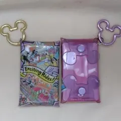 東京ディズニーリゾート　カラビナ　ケース付2個　マルチケース