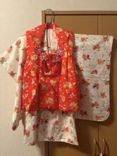 七五三 被布セット 3歳用 着物 草履 巾着 髪飾りのサムネイル