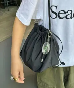 CIAOPANIC TYPY/2WAY巾着バッグ　キーホルダー付き