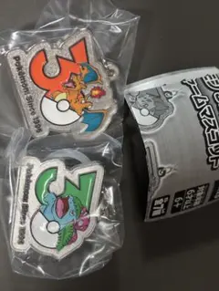 ポケモン30周年 メタルチャームマスコット めじるしアクセサリー　2種セット
