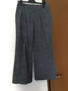 スーツカンパニー  グレー チェック パンツ