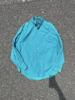 old gap ドット柄 古着 長袖シャツ 90s archive 希少 高配色