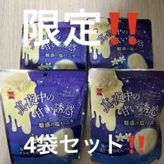 岩塚製菓 真夜中の甘い誘惑 魅惑の塩バニラ 4袋セット