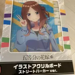 五等分の花嫁＊ GiGOコラボ 中野三玖　イラストアクリルボード