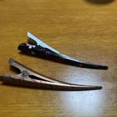 和風花柄ヘアピン2本セット