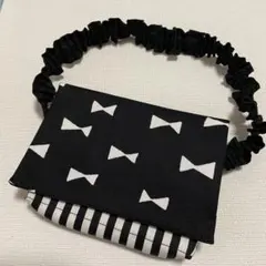 移動ポケット リボン 女の子 ウエストゴム ゴムベルト ハンドメイド