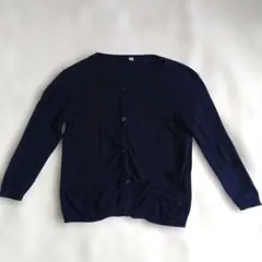 無印良品　ネイビー カーディガン　130
