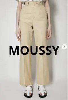 MOUSSY STRAIGHT CHINO PANTS チノパン 1 ベージュ