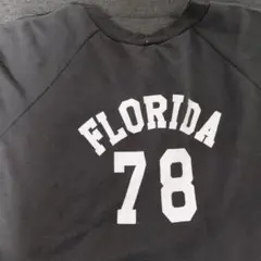 FLORIDA 78 ロゴ スウェット 長袖 ブラック