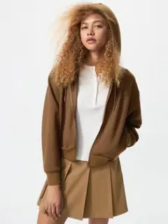 UNIQLO ユニクロ　ドライスウェットフルジップパーカ L