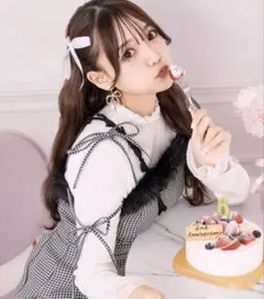 【６周年記念アイテム】ふわふわスリットナローキャミワンピース