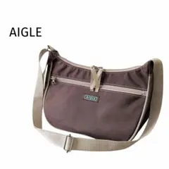 AIGLE エーグル アウトドア ユニセックス 撥水 ショルダーバッグ ブラウンのサムネイル
