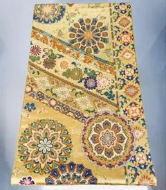 帯9078 ○川島織物謹製 高級 正絹 六通 袋帯 華文 花文 - メルカリ