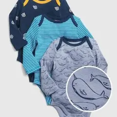 長袖ボディシャツ3枚組 60