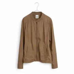 161◇ギャップ ノーカラージャケット ドローコード付き ライトアウター