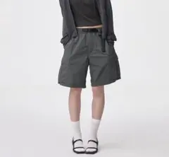 GU ナイロンカーゴハーフパンツ グレー 3XL