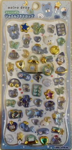 あおいろドロップ ジュエルプチドロップシール