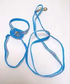 777円〜お値下げ中　愛犬用 胴輪&引ひも 【カラー・ブルー】超小型犬６キロまで