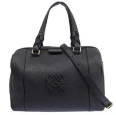 美品】LOEWE フスタ ヴィンテージ ボストンバッグ 2way ブラック