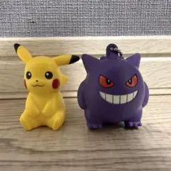 ポケモンランプマスコット　ゲンガー　ピカチュウ　キーホルダー　光る
