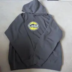 Calif プリント パーカー グレー