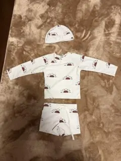 新品未使用品‼️ベビー水着セット 90サイズ 太陽プリント