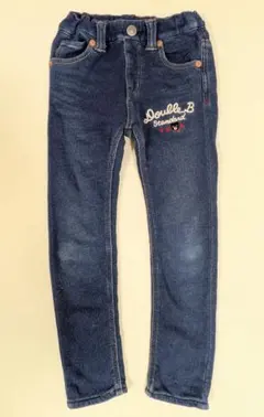 【ダブルB】デニム風パンツ スリムフィットパンツ 120cm
