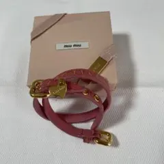 完売品】miumiu ブレスレット ピンク マテリアル - メルカリ