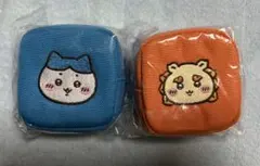 ちいかわ カラビナつき刺繍スクエアミニポーチ ハチワレ　シーサー2点セット