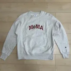 Champion MoMA チャンピオン ロゴ スウェット M グレー
