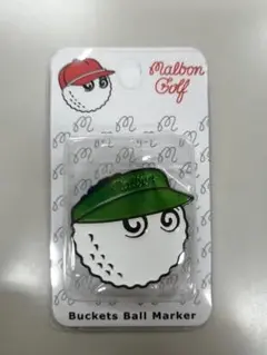 malbon マルボン ゴルフマーカー グリーン/サンバイザー