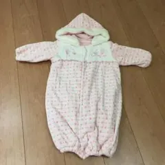 厚手2wayオール50〜70cm/防寒着ロンパース おくるみ/アウター