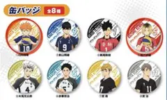 ハイキュー!! くら寿司 びっくらポン缶バッジ&カード