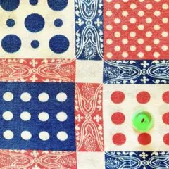 ヴィンテージフィードサック 1/8サイズ F383