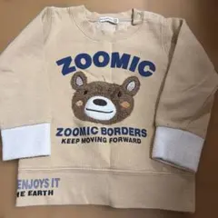ZOOMIC クマ刺繍 トレーナー 95cm未満