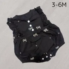 リボン柄 ロンパース