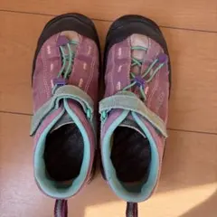 KEEN キッズスニーカー パープル/ターコイズ 22.5センチ