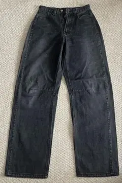 バギーデニム ダークグレー バレルレッグ y2k レディース可