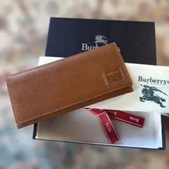 廃盤　未使用品　BURBERRY バーバリー 長財布 チェック レザー