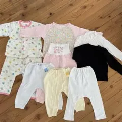 値下げ！男の子　女の子　80 90  ユニクロ　長袖　下着　パジャマ　まとめ売り