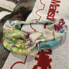 パリ購入 サテン ヘアバンド 未使用