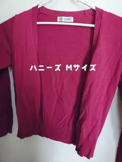 ハニーズ☆GLACIER ショッキングピンク カーディガン Mサイズ