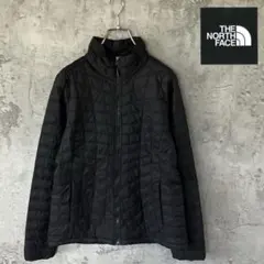 ザノースフェイス　ダウンジャケットTHERMOBALL 薄手　黒　レディースM