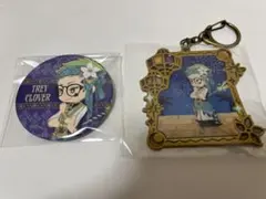 ツイステ展　缶バッジ　メモリアルメタルチャーム　トレイ