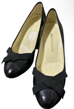 ブルーノマリ BRUNOMAGLI パンプス BLACKイタリア製 黒