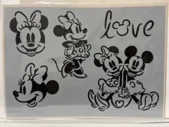 ディズニー　ステンシルシート　ミニーマウス　DIY