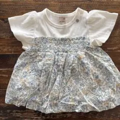 Petit main 花柄Tシャツ　90センチ