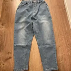 ブランシェス　ガーデナーテーパードデニムパンツ　130cm